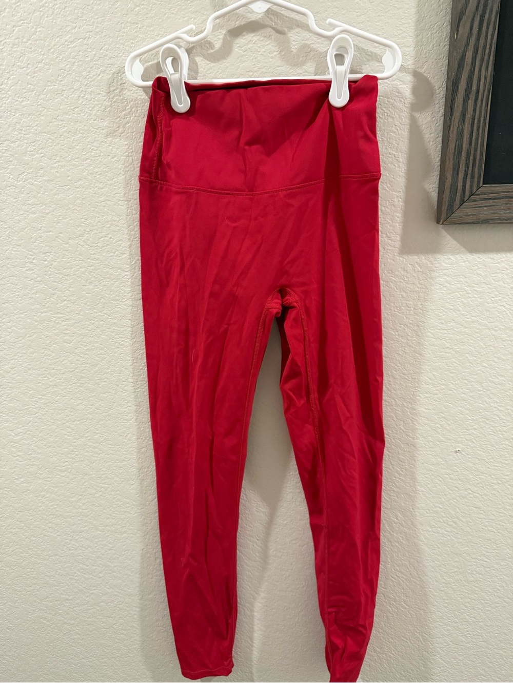 Lululemon Red High-Waist Active Leggings